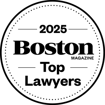 Top Lawyers 2025 – Boston Magazine badge Top Lawyers 2025 - Boston Magazine badge